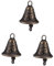 Cabilock 33 STK Glocke wohnungseinrichtung wohnungsdeko bescherung Wind Chime Bell klingeltaster außen Chinese Bell geschke Bels Silberne Glöckchen zum Basteln Ring Verzierungen Pfeife