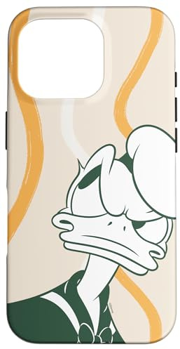 Disney Donald Duck Retro Vintage Glare & Lines Muster Hülle für iPhone 16 Pro