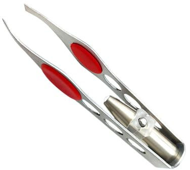 Pince à épiler pour femme - Pince à épiler de précision antidérapante avec lumière LED, accessoires de beauté, produits d'épilation pour la famille, les amis, la maison