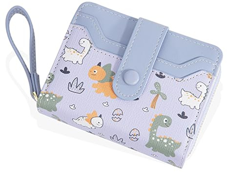 LZSXDWXY Damen-Geldbörse, modische niedliche Gänseblümchen-Blumen-Print-Geldbörse mit Außenreißverschluss rundum, Münzgeldbörse, zweifach faltbare Geldscheintasche mit Kreditkartenhalter und
