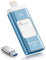 ROSPE USB Stick 64 GB für iPhone, MFi-zertifizierter Lightning Speicherstick, 3-in-1 Flash-Laufwerk für iOS/Android/PC, USB 3.0 High-Speed Memory Stick iPhone Externe Speichererweiterung, Aschblau