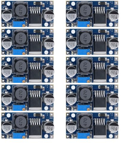 AYWHP 10 pezzi DC-DC 3 A Step Down Converter, 3,2 – 40 V fino a 1,25 – 35 V, modulo convertitore step-down, regolatore di tensione, alimentatore regolabile, modulo di retromarcia
