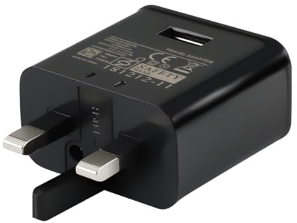 UK 3-Pin USB Wall Charger 5V 2A Fast Adapter for Phones and Tablets | Compact Single Port USB Charger with Intelligent Output and Built In Protection for Home Office and Travel