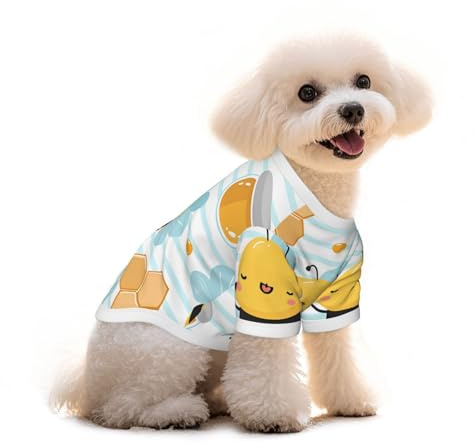 Salelf Little Man Peak for Pure Cotton Pet T-Shirt für Hunde & Katzen – weiches, atmungsaktives Sommer-T-Shirt oder ärmellose Weste, für kleine, mittelgroße Rassen mit empfindlicher Haut
