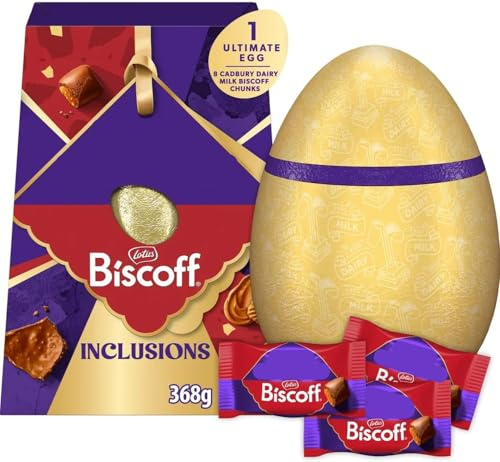 Premium easter eggs chocolate box - Best big size Easter 2026 Gift For Family & Friends (Biscoff Inclusions Ultimate Easter Egg)