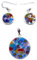 Conjunto colgante y pendientes 23 mm MURRINA Cristal de Murano fabricado en Italia