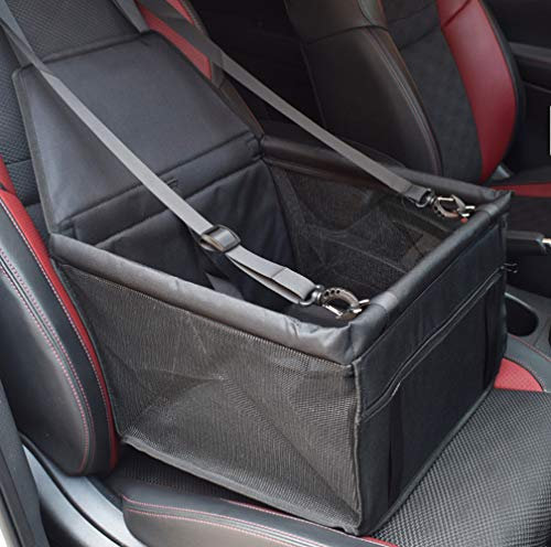 GUOYI® Wasserdicht Atmungsaktiv Haustier Auto Matte - Sicherheit Doppelt Schicht Verdickt Tragen Tasche Reisen Kissen (Schwarz)