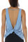 icyzone Damen Sport Tops Rückenfrei - Ärmellose Yoga Gym Oberteil Shirt Fitness Tank Top (S, Sky Blue)