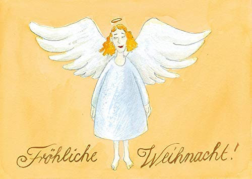 Besondere Weihnachtskarte Weihnachtsengel mit Bewegungseffekt und Umschlag