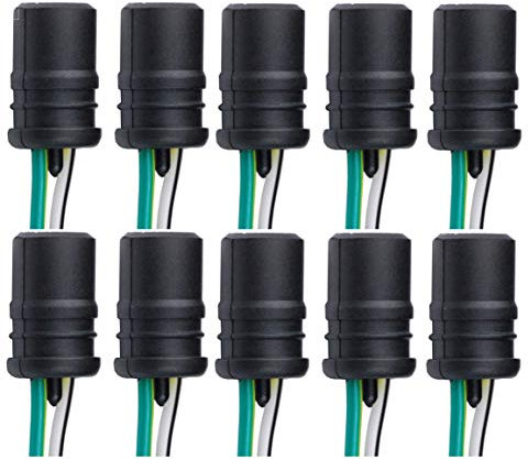 L&P B563 10 Stück T10 W5W W2,1X9,5D Gummi Fassung Lampen Gummifassung Lampenfassung Glassockel für Glühlampen Glühbirnen Lampen