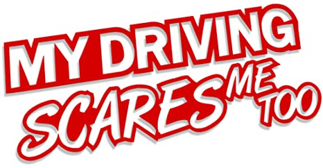 Decus Shop My Driving Scares ME Too L 0063 (rot) // Sticker OEM JDM Style Aufkleber