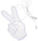 Uonlytech Frieden Zeichen Neon Licht LED Victory Geste Neon Licht Party V Geformt LED Licht Up Hand Geste Zeichen Home Living Zimmer Tisch Wand Neon Lampe Dekor