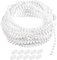 sourcing map Ball Chain Cord, 4mmx10m Pull Roller Chains Extension with 10pcs Connector Clips, for Blinds Ball Pearl Curtain Roller Shade Part 1set