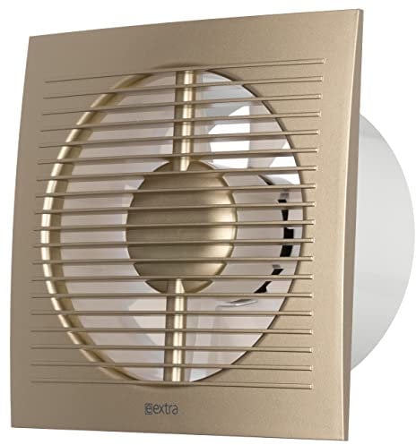 LIRAST 150mm Gold Bathroom Fan with Ball Bearing Fan for Efficient Ventilation in The Bathroom Kitchen Toilet