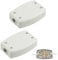 2 PCS 3-Terminal Electrical Junction Box Flex Connector 13A 250V Cable Joiner Box 3 Core Cable Joiner White Cable Connectors Electric Connectors for Outdoor Lighting, Power and Automotive Wiring