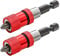 Saipor 2 Stück Trockenbau Bit Bithalter Schnellwechsler trockenbauschrauber aufsatz Magnetischer Bit Halter Halterung 1/4 Zoll Schraubendreher Set Bitaufnahme Magnethalter Schraubvorsatz Trockenbau
