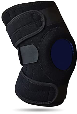 Rodillera Menisco y Ligamento Ajustable para Mujer y Hombre. Rodillera Rodilla de Neopreno que se Ajusta con Cintas para Aliviar la Tendinitis Rotuliana y la Artrosis.
