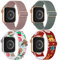 Cinturino natalizio elastico in nylon compatibile con cinturini per orologi da 38 mm, 40 mm, 41 mm, cinturini elastici sportivi regolabili per iWatch serie 10/9/8/7/6/5/4/3/2/1/Ultra/Ultra 2/SE,
