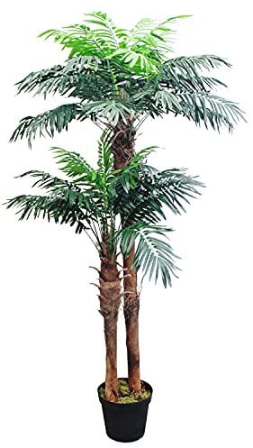 Decovego Palmier Cocotier Plante Arbre Artificielle Artificiel 170cm Bois Naturelles
