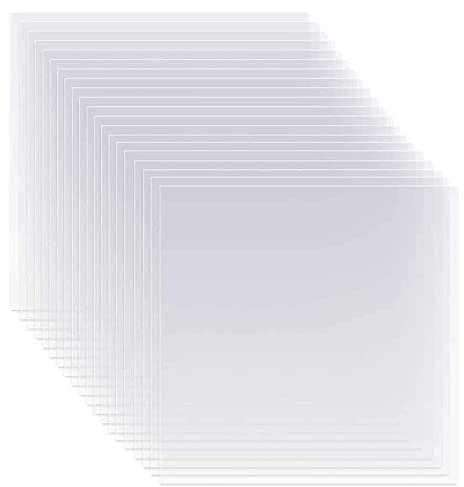 20 StüCk Durchsichtige Mylar Schablonen BläTter 12 Leere Schablonen Material BläTter, für Kompatibles und Silhouetten Schneiden