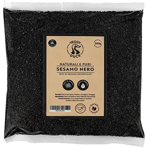 Veggy Duck - Semillas de Sésamo Negro Naturales (500g)