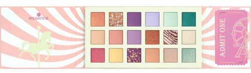 essence READY FOR A RIDE? EYESHADOW PALETTE, Lidschatten, Nr. 01, Mehrfarbig, 18 Farben, vegan, ohne Mikroplastikpartikel, Nanopartikel frei, ohne Parfüm, 1er Pack (18g)