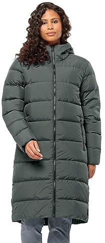 Jack Wolfskin Women's Frozen Palace Coat W Down Parka, Slate Green, M