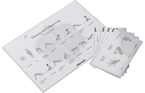 Betzold - Poster Kinder-Yoga, 5-teilig - Kindergarten Yogaposter