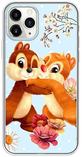ERT GROUP mobile phone case for Iphone 11 PRO MAX original and officially Licensed Disney pattern Chip & Dale 003 optimally adapted to the shape of the mobile phone, case made of TPU