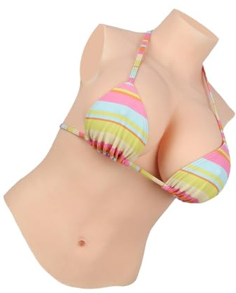 Cyomi Silicone Fake Boobs Breast Forms Realistic Half Body Silicone Breastplate for Crossdressers Cosplay Drag Queen Transgender C-G cup