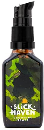 Slickhaven Plague Doctor Bartöl 10ml / 30ml – Kräuter-Medizinischer Duft – Handgefertigte Qualität, Regeneriert Haare, Schützt vor Umwelteinflüssen, Verleiht natürlichen Glanz (30 ml)