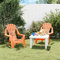 CKioict Küchenstühle Esszimmerstühle Strandkörbe Kinder-Gartenstühle 2 STK. Orange 37x34x44 cm PP HolzoptikGeeignet für Garten, Terrasse & Balkon