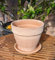 Generisch NEU !! 2 TLG. Set Orig. ital. Blumentopf ø 26 cm inkl. Teller aus Terracotta mit Unterteller Untersetzer Pflanztopf Garten Deko Mediterran Terrakotta Keramik
