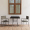 ShCuShan 3-TLG. Garten-Essgruppe Sitzgruppe Outdoor GartenmöBel Set GüNstig Essgruppe Mit StüHlen Garten Tische FüR DraußEn Poly Rattan Anthrazit und Grau