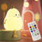 NICE POINT Veilleuse enfants, lampe poire en silicone pour bébé et enfant en bas âge, veilleuse fruit avec télécommande, lampe de nuit pour chambre à coucher, de chevet kawaii pour chambre de ga