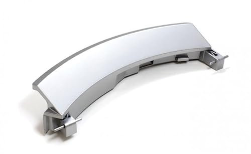 KGA Supplies Door Handle Silver Compatible With Bosch Washing Machine WAS283A1NL/07, WAS283A1NL/13, WAS283A1NL/14, WAS283A1NL/15