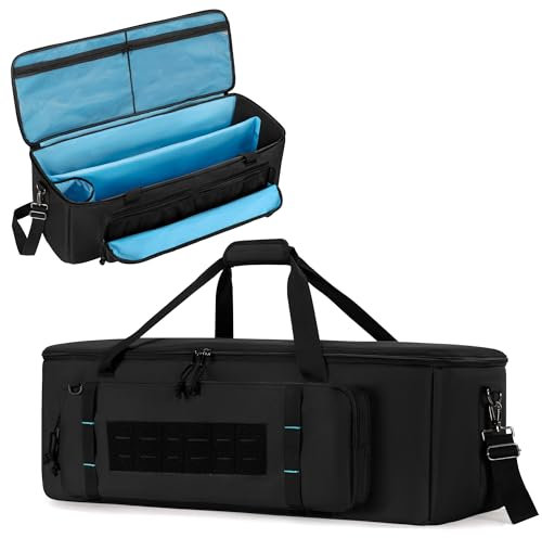Samdew 30 Inch Telescope Carrying Case with Secure Buckles, Compatible with Celestron Tube & Tripod, Travel Bag with Anti-Slip Shoulder Strap and Pockets