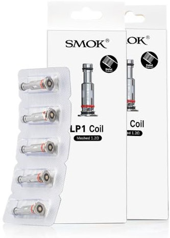 SMOK LP1 Resistenza Mesh 1.2Ω MTL per Kit NOVO 4, Pozz Pro, Nfix Pro, RPM 25W | Design a Prova di Perdite Migliorato | Confezione da 5 (Senza Nicotina)