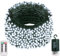 DBFAIRY Christmas Fairy Lights Battery Powered, 20M 200 LED String Lights with Remote Timer Green Cable Fairy Lights for Garden Patio Wedding Xmas Decorations (Cool White)