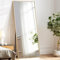 Melodieux Ganzkörperspiegel 180x76cm in voller Länge Modern Großer Freistehender Spiegel Gold Aluminiumrahmen Ankleidespiegel Wandmontierter Wand Hängend Gelehnt Spiegel für Wohnzimmer Schlafzimmer