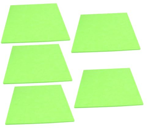 VICASKY 5pcs Green Felt Soundproofing Wall Panels Acoustic Absorption Boards for Music Room and Ktv Studio Noise Reduction Soundproof Panels