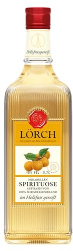 Lörch Mirabellenspirituose auf Basis von Mirabellenbrand – im Holzfass gereift (alc. 40% vol., 1 x 0,7l)