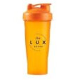 Protein Shaker Bottle, [2025 upgraded] Stainless Steel Mixer Ball included, Suitable for Mixing Powdered Shakes, BPA free (Orange, 600ml)