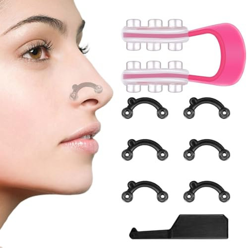 SexxLady 1 Satz Nose Shaper, Nose Shaper Lifter Clip,Nasenformer-Up-Lifting-Clip, Silikon Nasenbrücke Nasenklammer, Nose Lift Magic Clip Painless, Nasen Massagegeräte