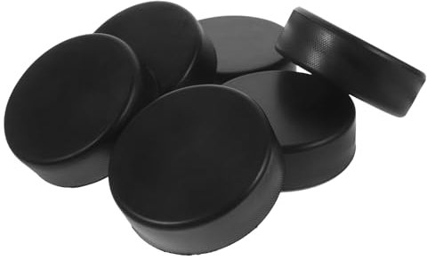 BESPORTBLE 6St Puck Ice Hockey eishockeyspiel Eishockey Wettbewerb Eishockey zubehör Eishockey Training Hockeyspiele Hockeytraining Hockey-Trainingszubehör Eishockey-Trainingsmaterial Black