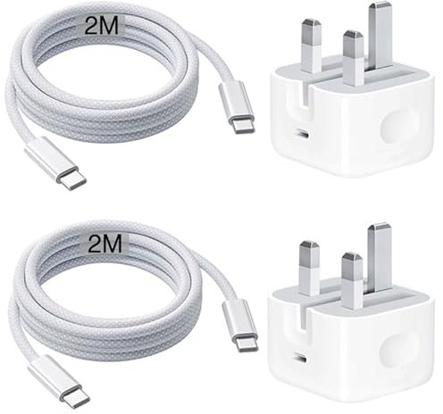 USA Japan 2 Pin Travel Adapter Charger [2Pack] - Canada/Brazil/Mexico/China Travel Essentials Wall Adaptor with USB C Cable 2m | Universal Power Charging Plug for IPhone IPAD Samsung Google Pixel (2m)