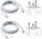 USA Japan 2 Pin Travel Adapter Charger [2Pack] - Canada/Brazil/Mexico/China Travel Essentials Wall Adaptor with USB C Cable 2m | Universal Power Charging Plug for IPhone IPAD Samsung Google Pixel (2m)