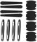 Cars Door Handle Protective Film,12PCS Scratch Protectors,Universal Reflective Car Doors Edge Guard Protectors,Carbon Fiber Auto Car Doors Edge Bump Protectors(4PCS Guards/8PCS Handle Protectors)