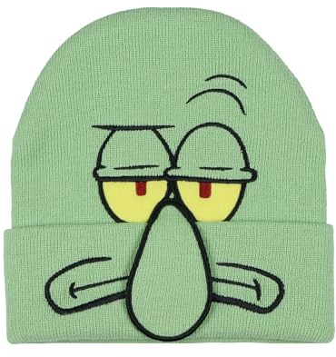 Nickelodeon Spongebob Schwammkopf und Freunde, Erwachsenen-Charakter-Mütze mit Bündchen für Damen und Herren