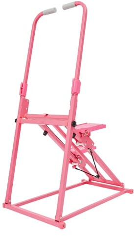 HUOMMGS Treppensteiger Fitnessgerät Klappbar Treppenstepper mit 3 Stufen Einstellbare Neigung Vertikale Klettermaschine mit Handläufe Bis 100KG Climber Maschine für Wohnzimmern, Schlafzimmern